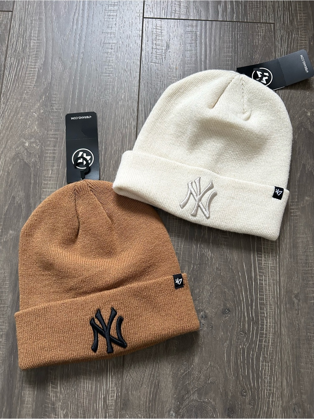 2/$35 47 NY YANKEES RAISED CUFF KNIT TOQUE unisex
